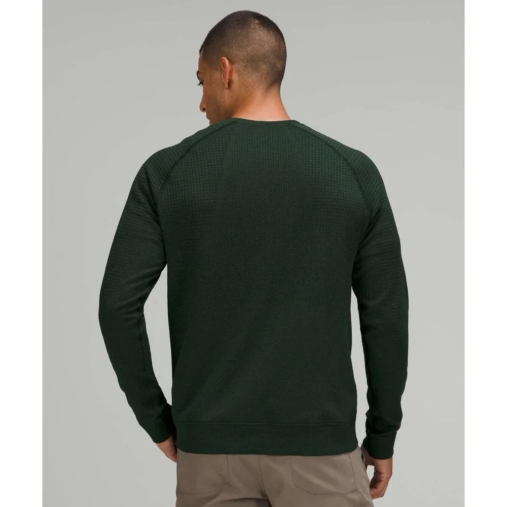 $148 NWT Lululemon Engineered Warmth Long Sleeve Crew Rainforest Green XS